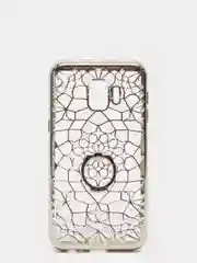 Серебряный чехол  SAMSUNG J2 CORE