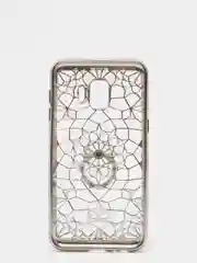 Серебряный чехол  SAMSUNG J2 CORE