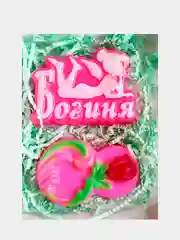 Бордовый мыло сувенирное, ручная работа