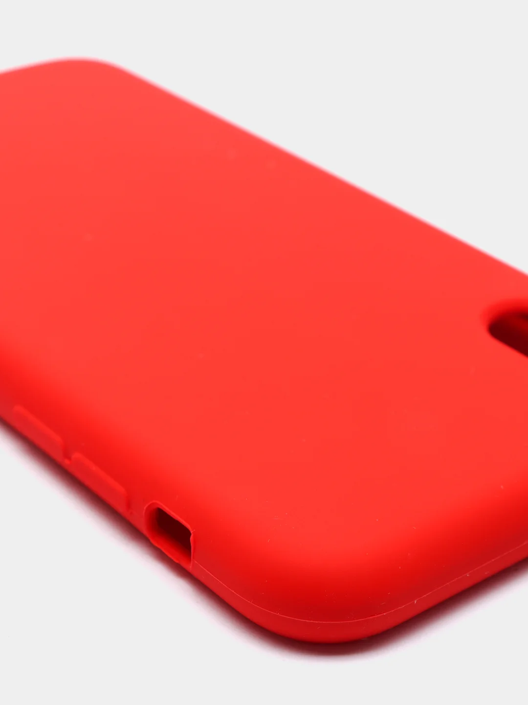 Красный чехол Silicone Case силиконовый с микрофиброй IPhone 5/5s/SE 6/6s 7/8 7+/8+ X/XS / 11 / 12