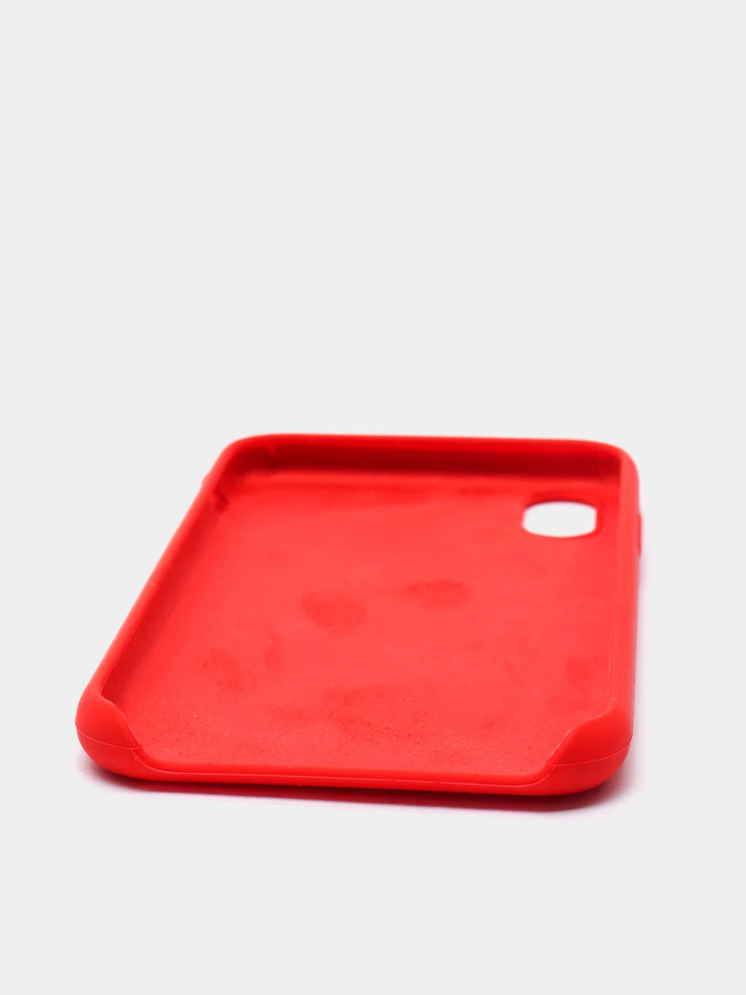 Красный чехол Silicone Case силиконовый с микрофиброй IPhone 5/5s/SE 6/6s 7/8 7+/8+ X/XS / 11 / 12