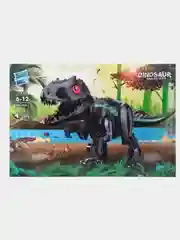 Черный конструктор блочный "Динозавр", музыкальная озвучка