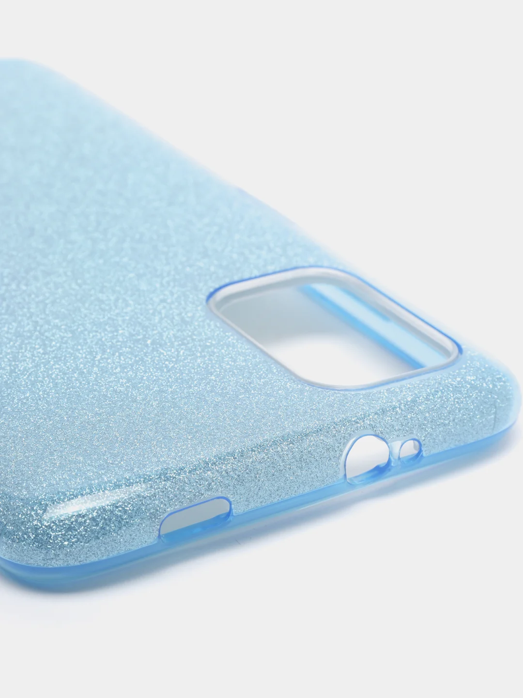 Голубой чехол блестящий XIAOMI POCO M3