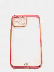 Красный чехол силиконовый с металическим ободком IPHONE 13 / 13 pro / 13 mini / 13 pro max