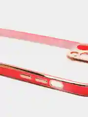 Красный чехол силиконовый с металическим ободком IPHONE 13 / 13 pro / 13 mini / 13 pro max