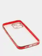 Красный чехол силиконовый с металическим ободком IPHONE 13 / 13 pro / 13 mini / 13 pro max