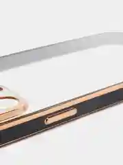 Черный чехол силиконовый с металическим ободком IPHONE 13 / 13 pro / 13 mini / 13 pro max