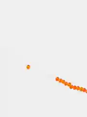 Оранжевый бусины стеклянные с гранями ,2 мм- прозрачные