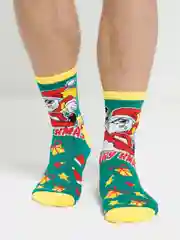 Зеленый носки мужские, новогодние