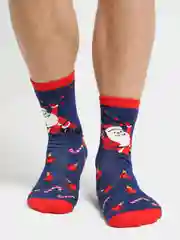 Синий носки мужские, новогодние