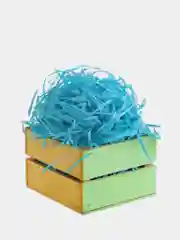 Белый наполнитель бумажный, 50 г, стружка для подарков и подарочных коробок