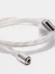 Белый кабель магнитный светящийся, коннекторы Lightning, Type-C, Micro-USB