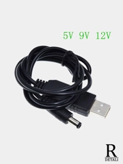 Кабель преобразователь USB-DC 5.5*2.1mm