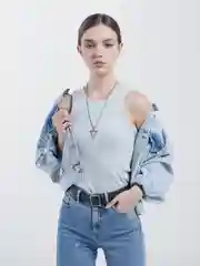 Серебряный цепочка с подвеской треугольник, 4 вида