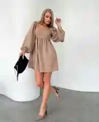Тёмно-зелёный платье женское "Моника"