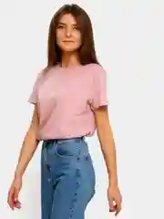 Розовый футболка женская базовая, 100% хлопок