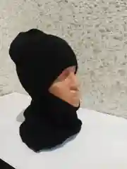 Черный балаклава вязанная