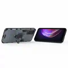 Синий меланж чехол противоударный с кольцом-держателем на Vivo V21 (Виво В21)