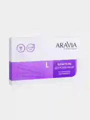 Шпатель ARAVIA, деревянный, одноразовый, размер L, 50 штук в упаковке