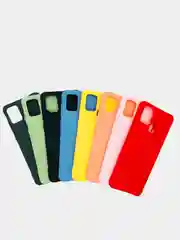 Голубой мягкий и тонкий силиконовый чехол для Samsung Galaxy A21S