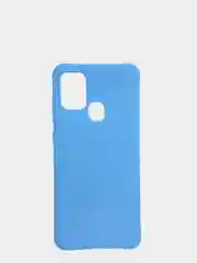 Голубой мягкий и тонкий силиконовый чехол для Samsung Galaxy A21S