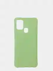 Голубой мягкий и тонкий силиконовый чехол для Samsung Galaxy A21S