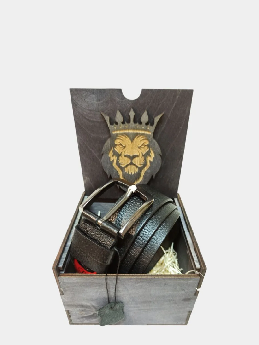 Черный ремень мужской, натуральная кожа, 4 см