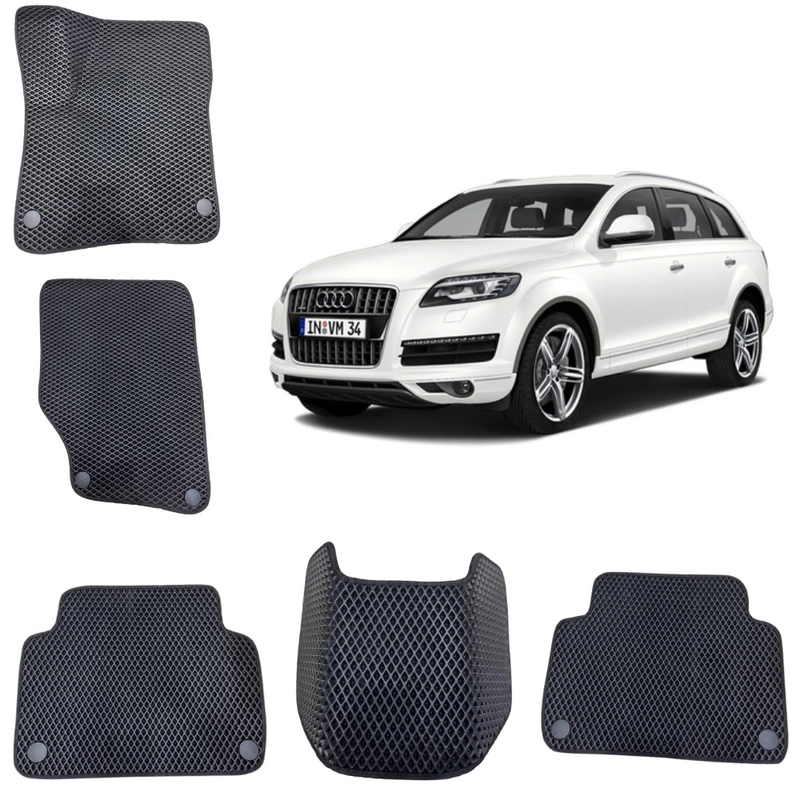 3-D Автомобильные EVA / ЭВА / ЕВА коврики в салон для AUDI Q7 4L 1 поколение /Ауди Ку 7 4Л