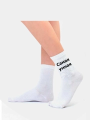 Женские носки, с надписью, с рисунком