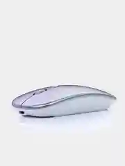 Серебряный мышь компьютерная беспроводная светодиодная