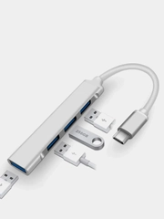 Хаб концентратор USB Type-C на 4 USB, USB 3.0, 0,9 м