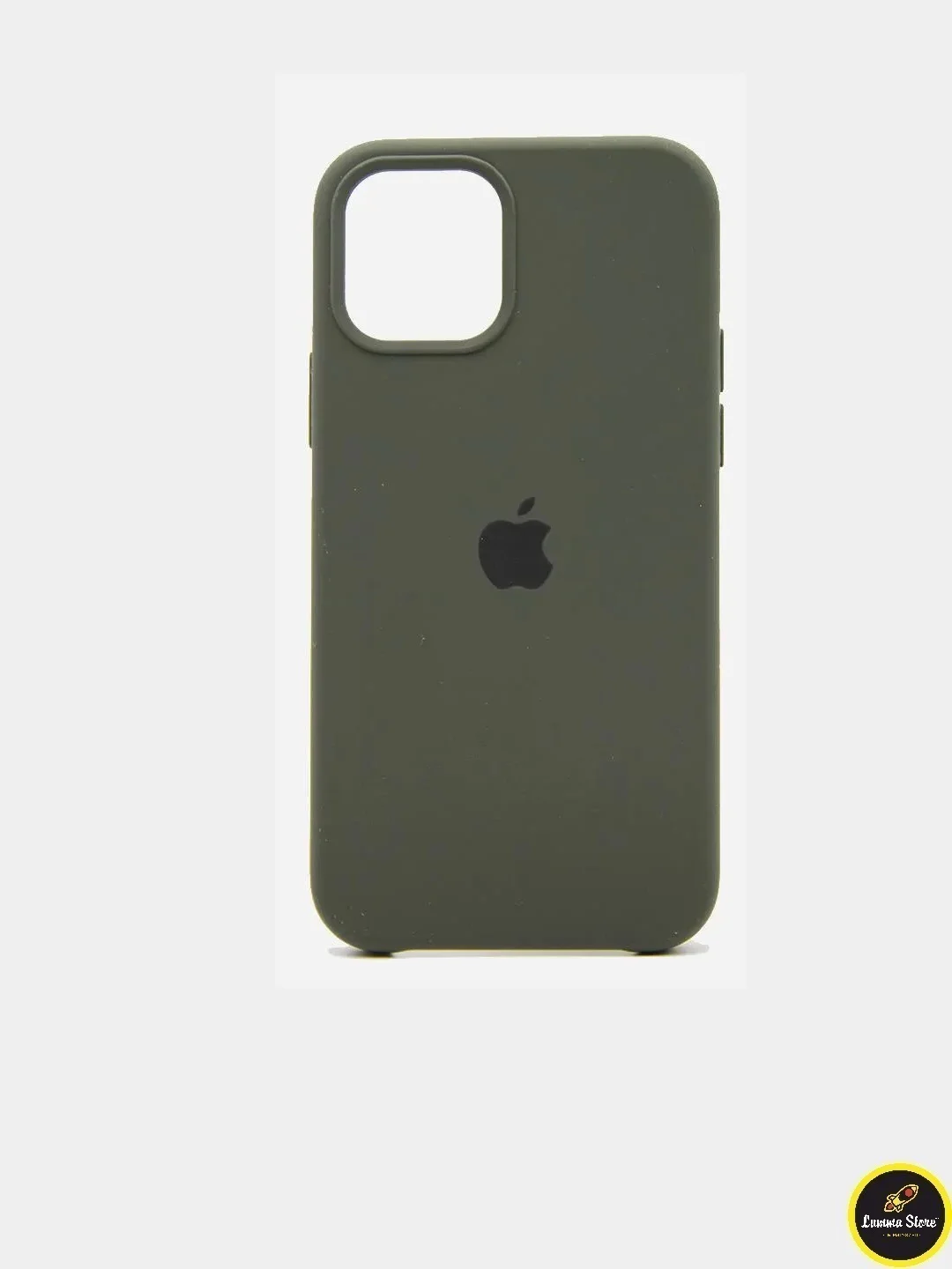 Приглушённый хаки чехол Silicone Case для iPhone 12Mini, 12, 12 Pro, 12 Pro Max