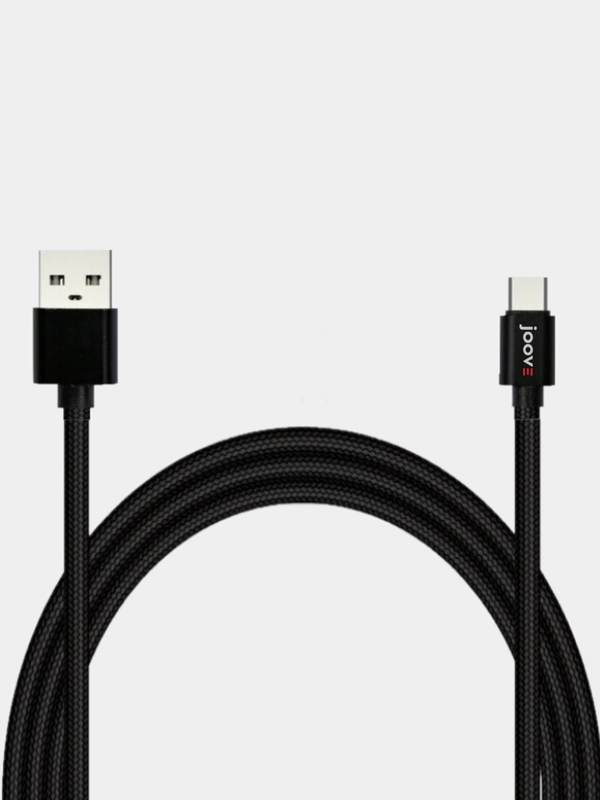 Кабель Micro-USB / Type-C 1м, JOOVE провод для зарядки и передачи данных для телефона/шнур