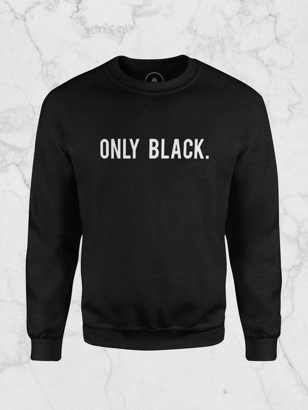 Свитшот Teneleven "ONLY BLACK" черный