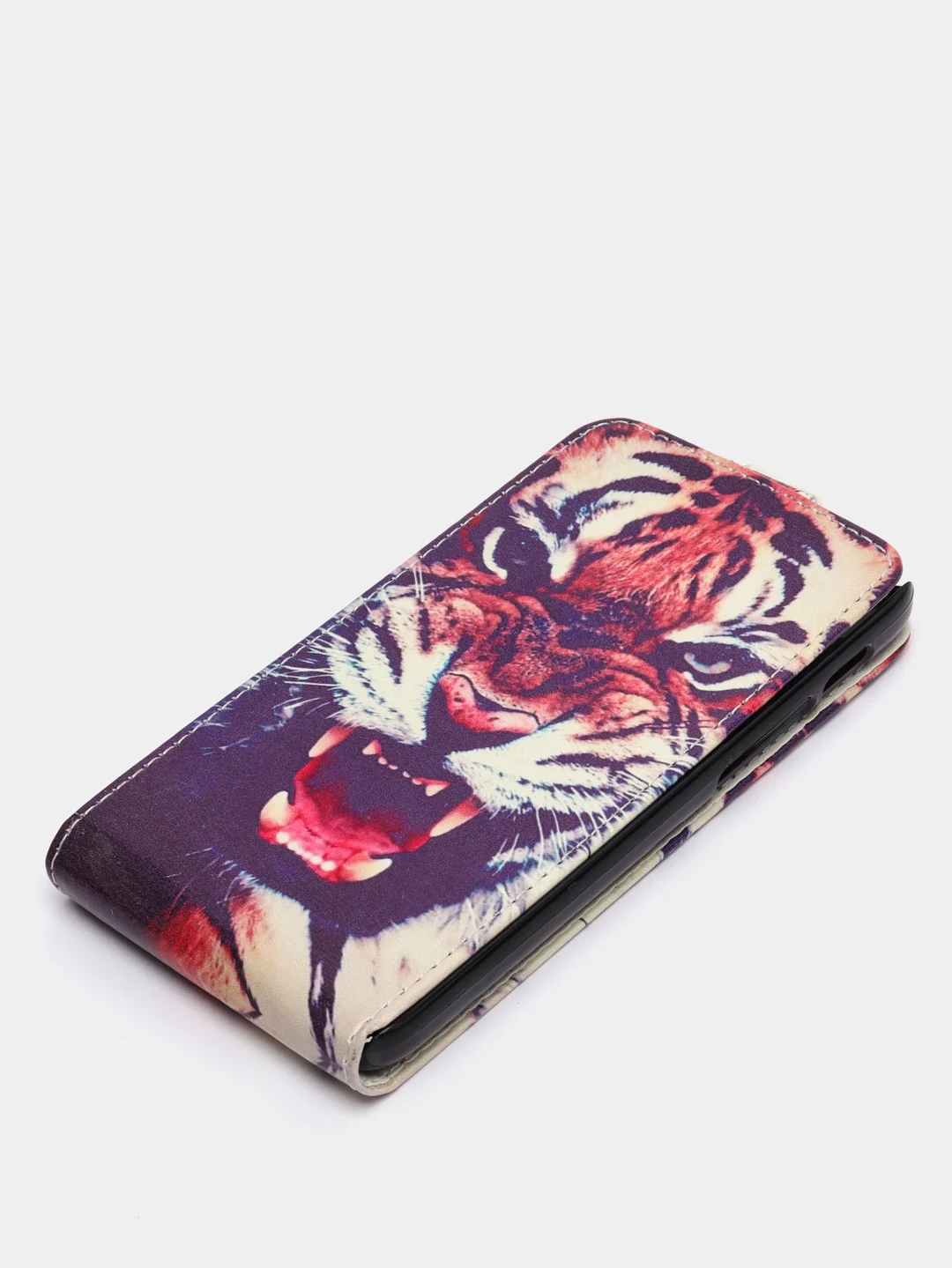 Коричневый чехол книжка / флип ALCATEL 5015 D