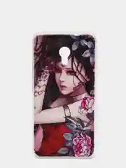 Бордовый чехол MEIZU M5