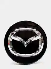 Серебряный колпачки заглушка на литой диск Mazda 4шт / Мазда /