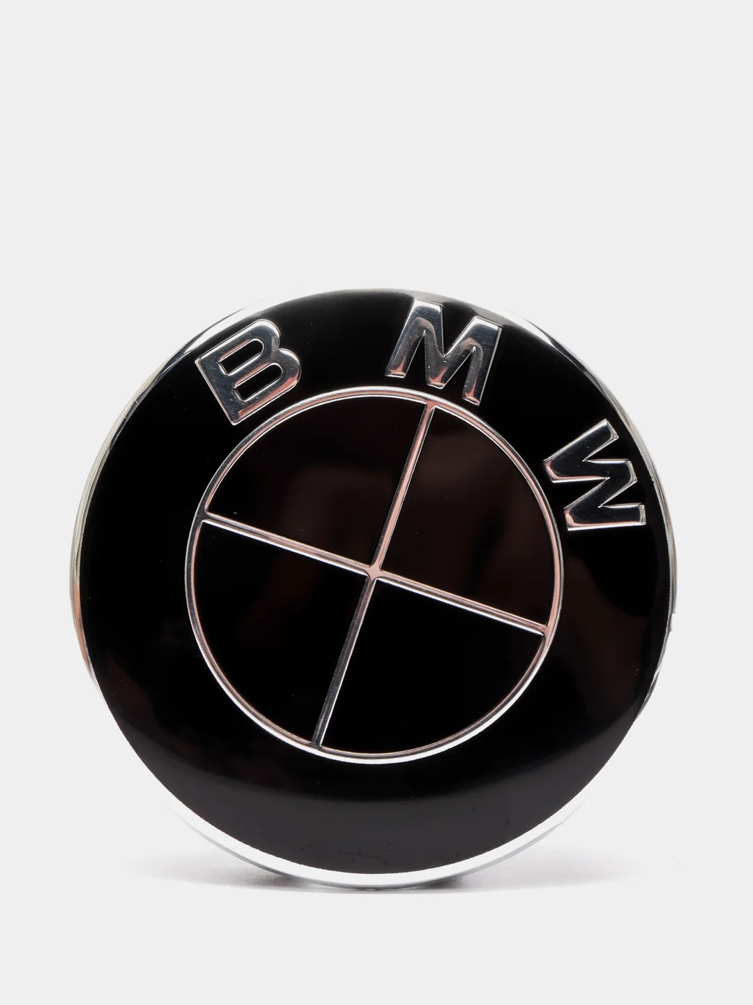 Колпачки-заглушки на литые диски BMW (БМВ), черные, 4 штуки