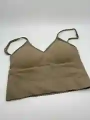 Золотистый хаки топ женский спортивный, топ женский