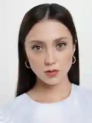 Золотой круглые СЕРЬГИ