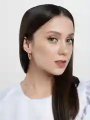 Золотой круглые СЕРЬГИ