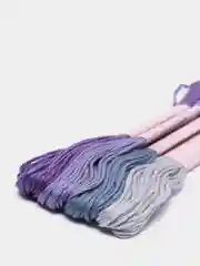 Фиолетовый набор ниток мулине, 8 м, 7 штук