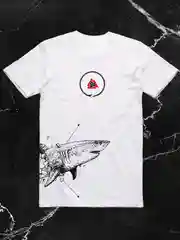 Футболка Teneleven Shark, белая