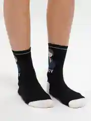 Морской белые носки с рисунком космос