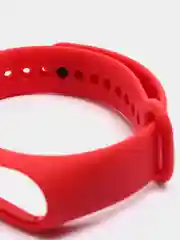 Красный силиконовый ремешок для Xiaomi Mi Band 3, Mi Band 4, Сяоми Ми бэнд 3,4