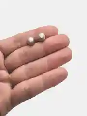 Серьги шарики "Серебряная пыльца"