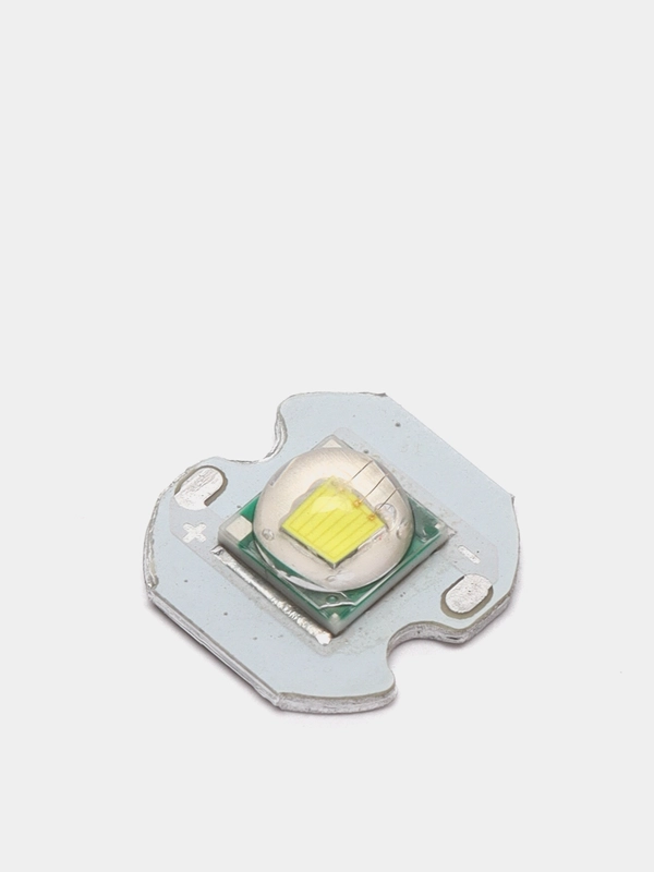 Светодиод CREE XM-L T6 U2 10W 10Вт 3-3.6V 3A на радиаторе 12мм