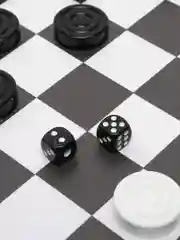 Шашки и Нарды в тубусе + игровое поле