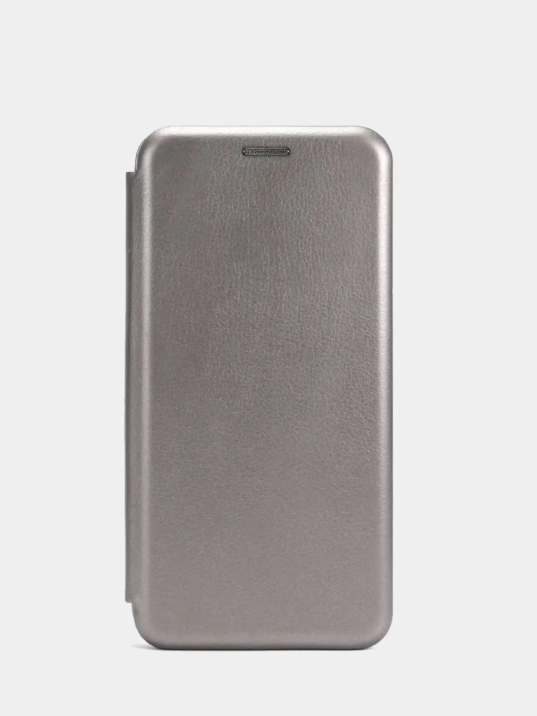 Серебряный чехол - книжка для Samsung Galaxy A02, A02S, A22, A32, A42, A52, A50 с карманом для карт