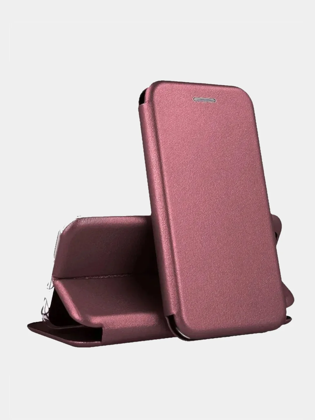 Бордовый чехол - книжка для Samsung Galaxy A02, A02S, A22, A32, A42, A52, A50 с карманом для карт